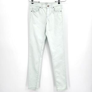 Forever 21 Jeans Womens Size 26 Light Mint Green Denim Mid Rise Skinny Leg